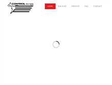 Tablet Screenshot of controlbinhire.com.au